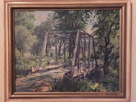 BRIDGE PAINTING BY WALTER CHAPMAN SYLVANIA - TOLEDO OHIO