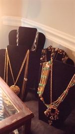 Vintage Costume, Gold & Sterling Silver, Modern Costume / Precious & Semi Precious Stones