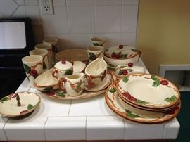 Antique Franciscan set Apple pattern
