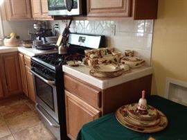 Vintage set of Franciscan “Apple” with rare serving pieces.