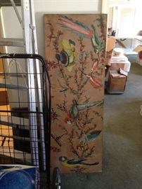 50s hand painted room divider