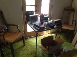 Noritake fine china set, crystal, mid-century modern dining room set