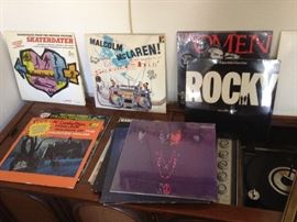 new wave Lps, records, movie records, console 