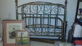 brass bed iron bed artwork