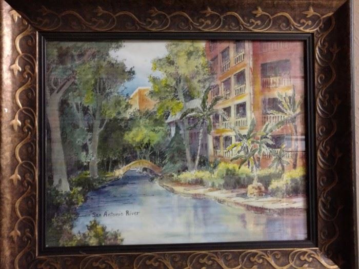 san antonio river painting
