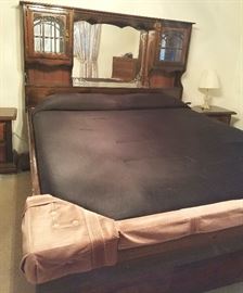 Wood California King Late 1960s Waterbed Conversion 