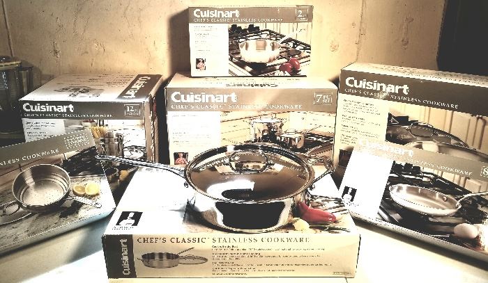 Cuisinart stainless cookware New In The Box