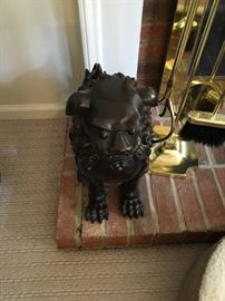 Bronze Foo Dogs Pair