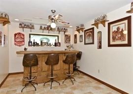 Vintage Oak Bar, Vintage Bar Stools, Breweriana & More