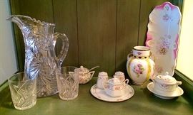 Vintage Cut Glass Pitcher, Nippon, & More