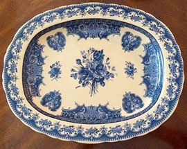 Gorgeous Antiche Flow Blue Platter