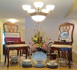 Silverplate Flatware, China Set, Cut Glass & Crystal, Wine Glass Sets & More