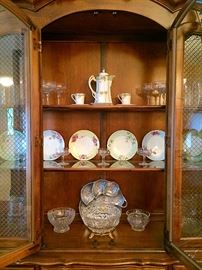 Wine Glass Sets, Chocolatier Set, Bavaria Plates, Silverplate, Cut & Pressed Glass, Crystal & More