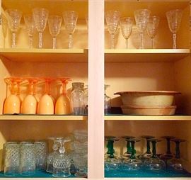 Vintage Glassware, Pampered Chef Bakeware & More