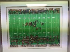 James Rizzi Football Frenzy collage