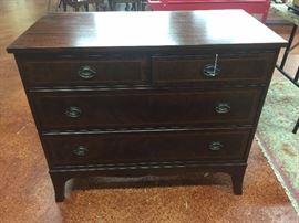 Mahogany 2 over 2 Chest of drawers