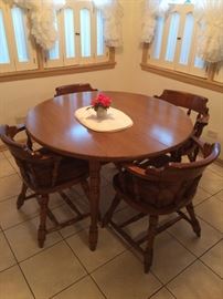 SOLID MAPLE KITCHEN TABLE WITH TWO LEAVES