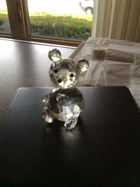 SWAROVSKI CRYSTAL BEAR FIGURINE (THIS BEAR NEEDS A HOME, SO GIVE IN!)