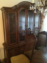 GORGEOUS FRUIT-WOOD CHINA CABINET