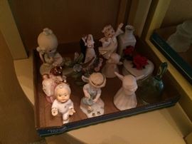 ASSORTED VINTAGE BISQUE COLLECTIBLE  FIGURINES