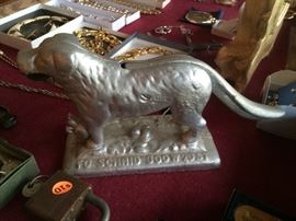 ANTIQUE CAST IRON DOG NUTCRACKER