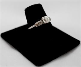 Gold and diamond ring