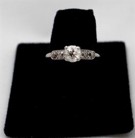 Gold and diamond ring