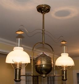 1880's Electrified Gas Lamp 