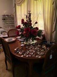 Dining table and chairs