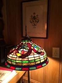 Stain glass floor lamp