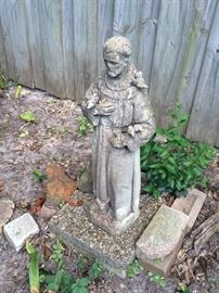 Small St. Francis yard statue