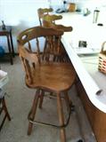 Set of (3) Barstools.  Swivel