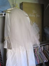Vintage wedding dress.