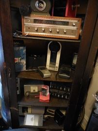 Radios..Vintage Curio Cabinet