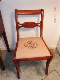 Vintage Chair with beautifully hand-stitched cushion $25.00
