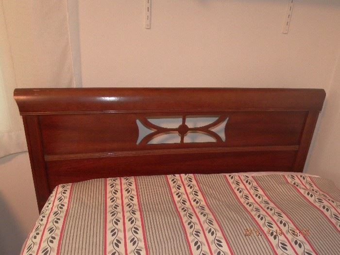 Twin Head board includes foot board and side rails (2) each bed $150.00 including mattress. Mattress like new no stains