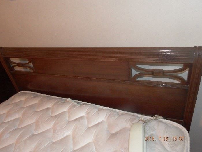 Full sized bed Head and foot board with mattress $ 200.00 mattress excellent condition