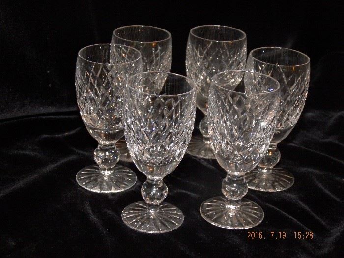 4 Waterford Fine Crystal small goblets $75.00