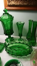 Green coin glass