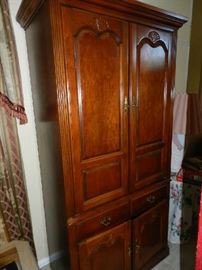 Armoire - has been converted to dry-bar inside with shelves and mirrors! A great storage piece!