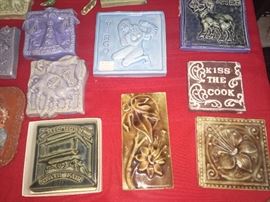 GLAZED POTTERY TILES
