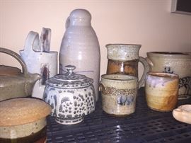 HANDMADE SIGNED GLAZED POTTERY