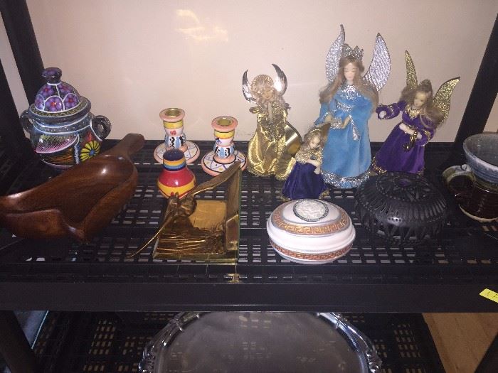 HOME DECOR' / CANDLE HOLDERS/ ANGELS