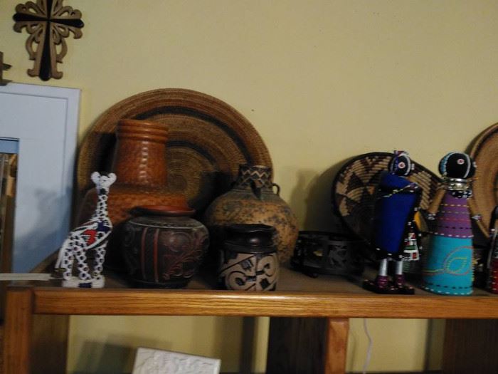 Some nice pottery, baskets and more