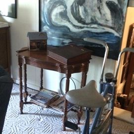 another occasional table and original work of art