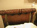 Closeup of Hand Carved 1850's Beds