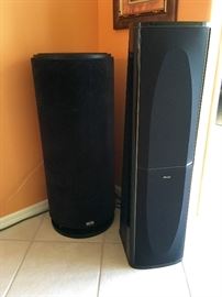 SVS Bass Authority Sub Woofer and Mirage OM-9 Tower