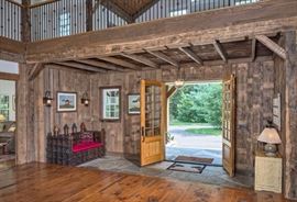 Lillian August Carved Bench bird houses on Top  NOT PART OF BENCH 