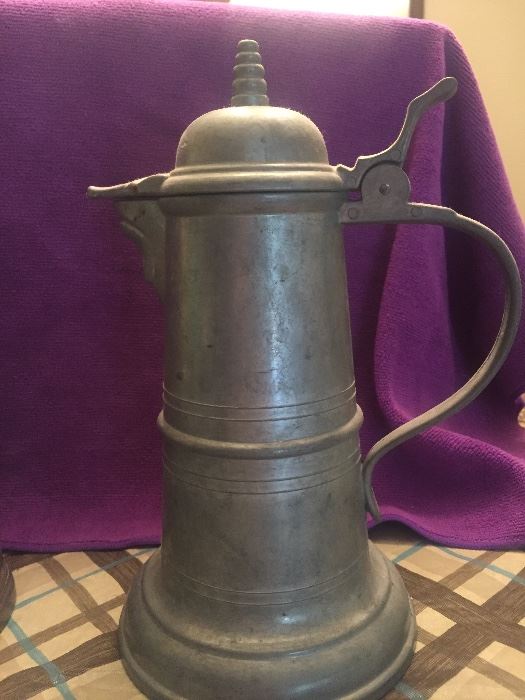 Absolutely perfect pewter beer stein 
