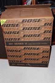 Large Bose speakers, 901 series 6 direct reflecting speakers.